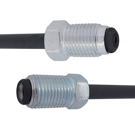 Трубка гальмівна сталева з покр. PVF (L=2000мм; D=4, 75мм) з након. 105/116, ACS (WP909PVF)