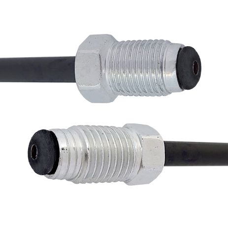 Трубка тормозная стальная с покр. PVF (L=700мм; D=4, 75мм) с након. 105/112, ACS (WP731PVF)