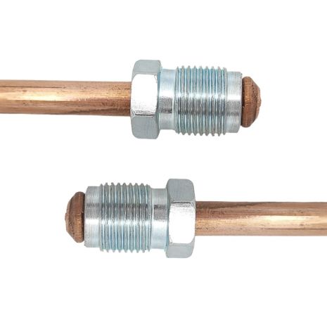 Трубка гальмівна мідна (L=2900мм) з након. 102/102, ACS (WP4122CU)