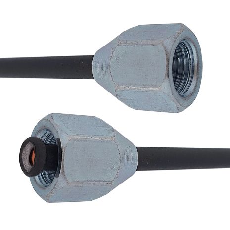 Трубка гальмівна сталева з покр. PVF (L=195мм; D=4, 75мм) з након. 110/110, ACS (WP1012PVF) Трубка гальмівна сталева з покр. PVF (L=195мм; D=4, 75мм) з након. 110/110, ACS (WP1012PVF)