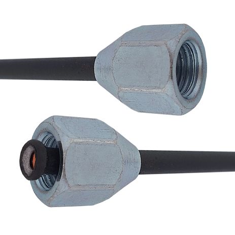 Трубка гальмівна сталева з покр. PVF (L=2250мм; D=4, 75мм) з након. 110/110, ACS (WP781PVF)