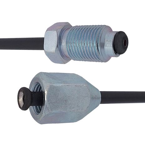 Трубка тормозная стальная с покр. PVF (L=600мм; D=4, 75мм) с након. 104х/110х, ACS (WP511PVF)