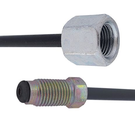 Трубка гальмівна сталева з покр. PVF (L=500мм; D=4, 75мм) з након. 106/109, ACS (WP189PVF)