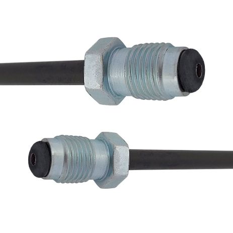 Трубка тормозная стальная с покр. PVF (L=240мм; D=4, 75мм) с након. 105а/105а, ACS (WP1019PVF)