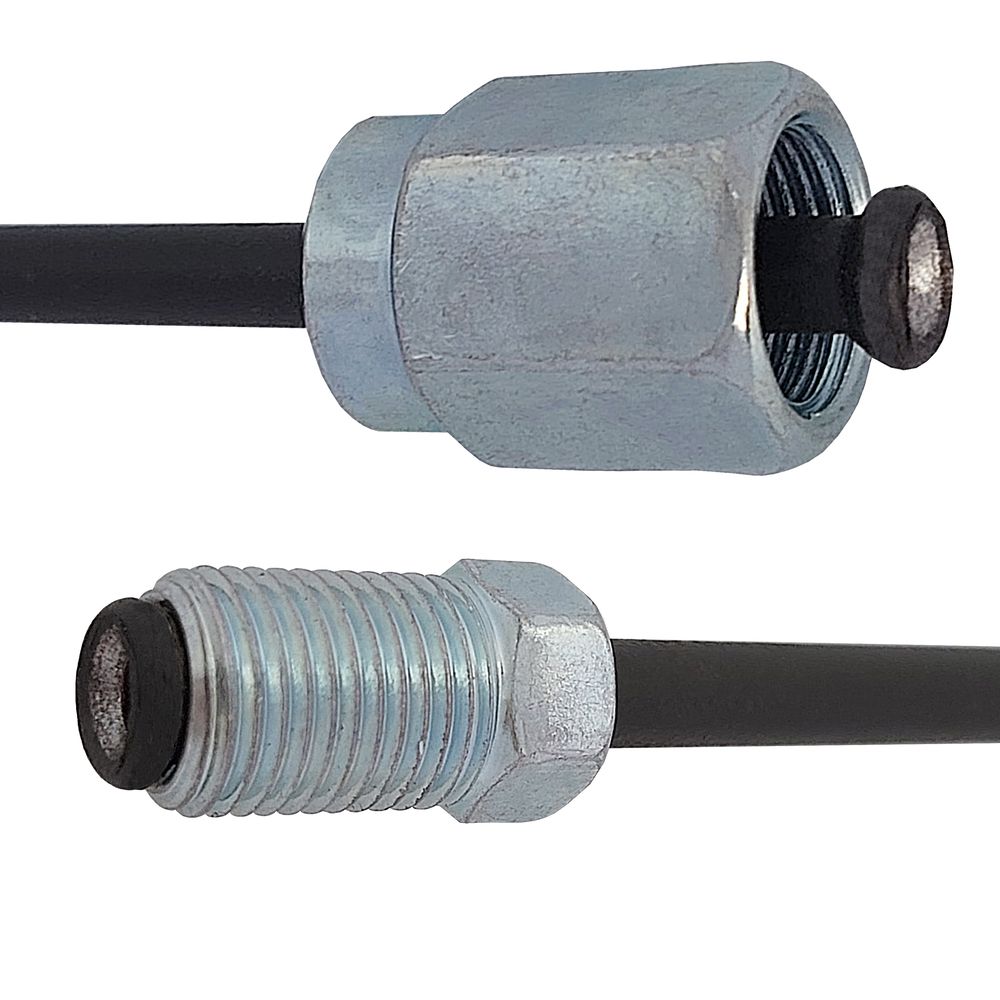 Трубка гальмівна сталева з покр. PVF (L=200мм; D=4, 75мм) з након. 107/116, ACS (WP574PVF) Трубка гальмівна сталева з покр. PVF (L=200мм; D=4, 75мм) з након. 107/116, ACS (WP574PVF)