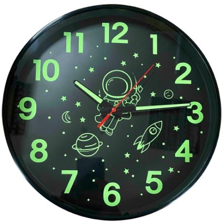 Фосфорний Безшумний Настінний Годинник Світиться Круглий (30 см) Дитячий Timelike™ Ph-01-Bf чорний Фосфорний Безшумний Настінний Годинник Світиться Круглий (30 см) Дитячий Timelike™ Ph-01-Bf чорний