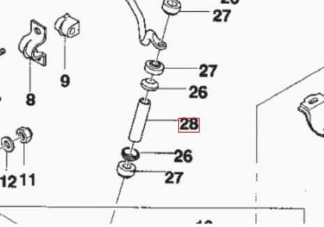 Трубка стійки стабілізатора 11087513 ZAZ із оцинкованої сталі, ACS (Р1101Ч)