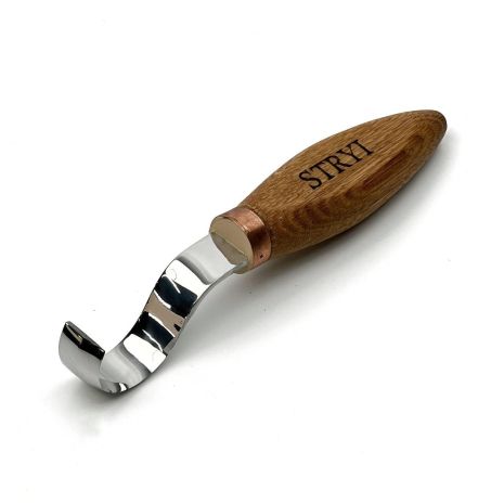 Стамеска ложкорез 40 мм STRYI Profi для вырезания дерева (для правой руки)