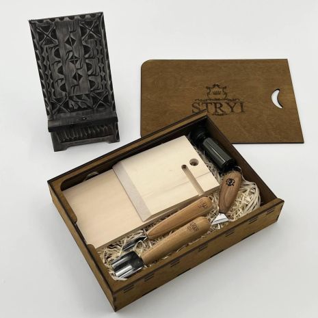 АЮ-СТРОЙ Стартовый набор стамесок с липовой заготовкой