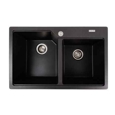 Гранитная мойка для кухни VALESO 7850 HARMONY матовый Морион