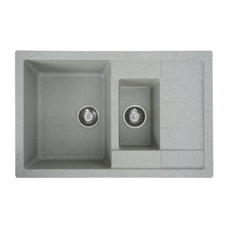 Гранитная мойка для кухни VALESO TOSKANA 7850W матовая Серая