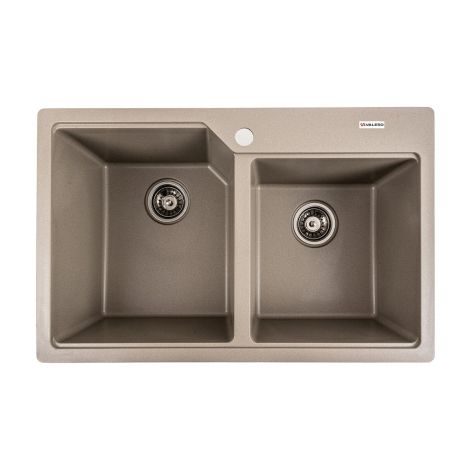 VALESO HARMONY Титан матовий, 7850 Гранітна мийка для кухні VALESO HARMONY Титан матовий, 7850 Гранітна мийка для кухні