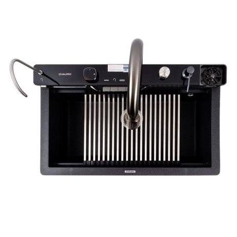 Гранитная мойка для кухни VALESO EVANORA 7546 матовая Карбон Гранитная мойка для кухни VALESO EVANORA 7546 матовая Карбон