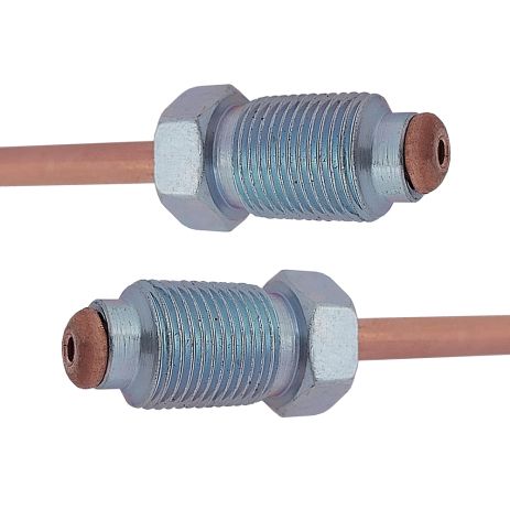 Трубка гальмівна мідна (L=820мм) з након. 104х/104х, ACS (WP1210CU)