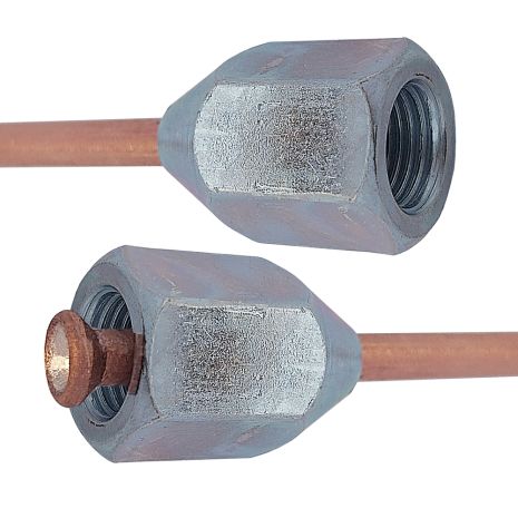 Трубка гальмівна мідна (L=2150мм) з након. 110х/110х, ACS (WP1703CU)