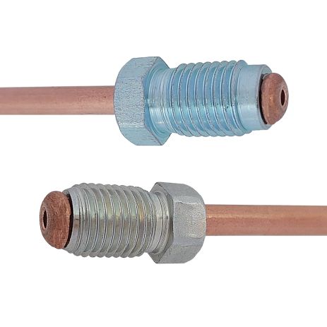 Трубка гальмівна мідна (L=2300мм) з након. 114/115, ACS (WP281CU) Трубка гальмівна мідна (L=2300мм) з након. 114/115, ACS (WP281CU)