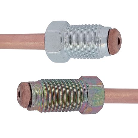 Трубка гальмівна мідна (L=200мм) з након. 105/109, ACS (WP472CU)