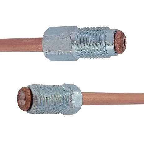 Трубка гальмівна мідна (L=1200мм) з након. 105х/116, ACS (WP1876CU)