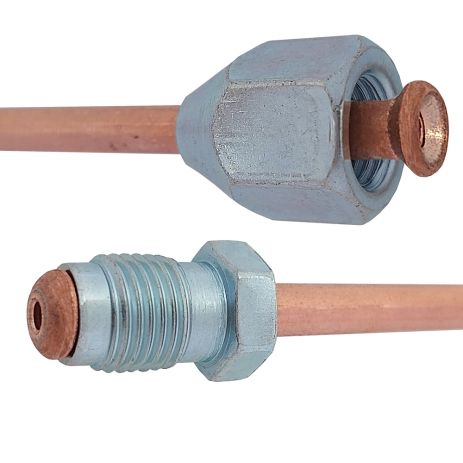 Трубка тормозная медная (L=140мм) с након. 110/105а, ACS (WP999CU) Трубка тормозная медная (L=140мм) с након. 110/105а, ACS (WP999CU)