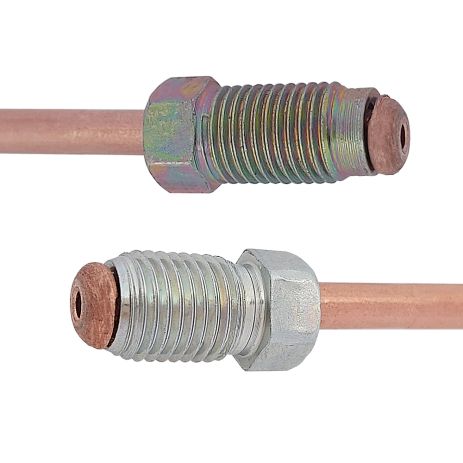 Трубка тормозная медная (L=300мм) с након. 109/115, ACS (WP279CU)