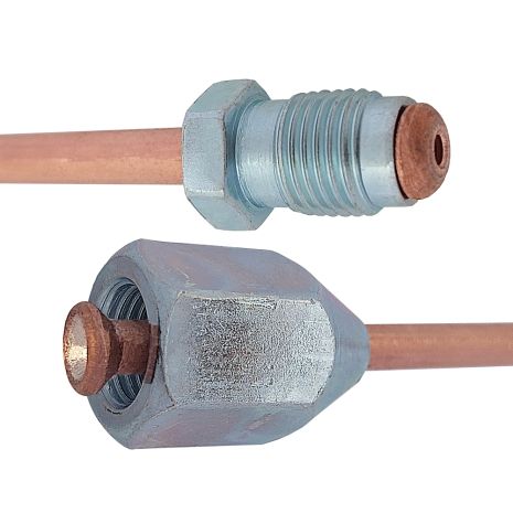 Трубка гальмівна мідна (L=3000мм) з након. 105а/110х, ACS (WP1512CU)