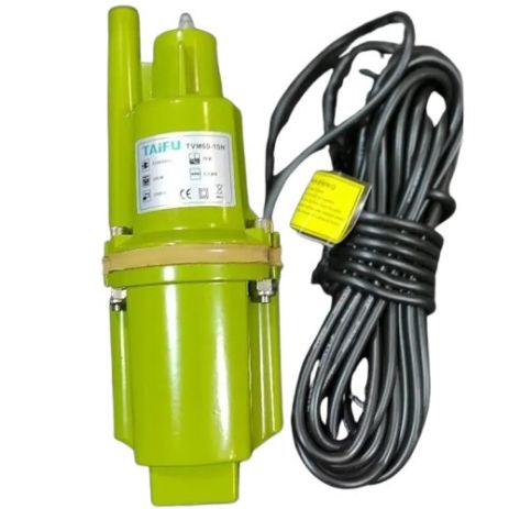 Вібраційний насос з мідною обмоткою Taifu TVM60-10N 70м для свердловини колодязя одноклапанний з верхнім забором