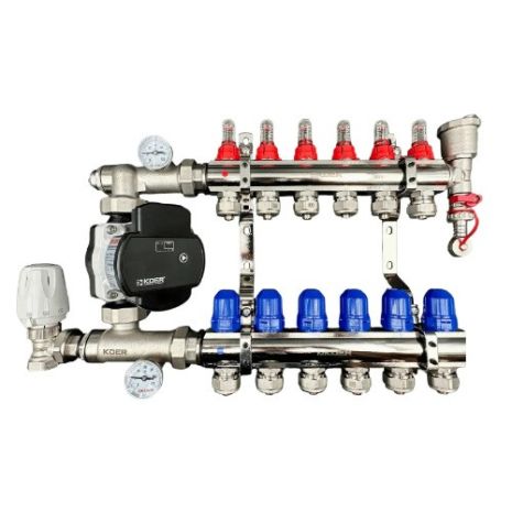 Колектор з енергозберігаючим наосом частотним на 6 контурів