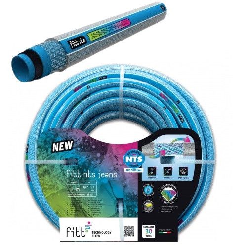 Шланг для поливу 3/4 fitt nts jeans 25м 19мм Fitt Group (Італія) садова шланга поливочна Шланг для поливу 3/4 fitt nts jeans 25м 19мм Fitt Group (Італія) садова шланга поливочна