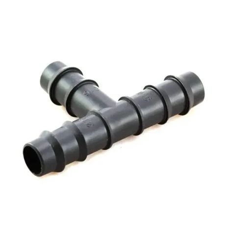 Трійник для крапельної трубки 16 мм (фітінг для монтажу крапельного поливу)