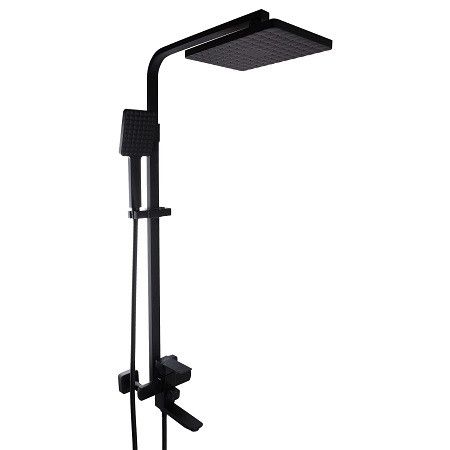 Черная душевая система для ванны Globus Lux SICILIA VAN-SBQ-SH душевые стойки с верхним душем тропический душ