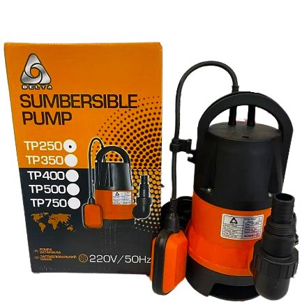 Насос дренажний занурювальний з поплавком Delta TP 250 Вт енергозберігаючий