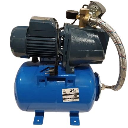 Насосная станция для дома Delta JSW 10 M бак 24 литра гидрофор для скважины для воды