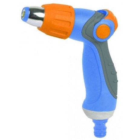 Пістолет поливальний металевий прорезинений струйний регульований АР 2021 Aquapulse латунний