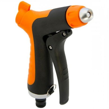 Пістолет поливальний металевий прорезинений струйний регульований АР 2010 Aquapulse латунний