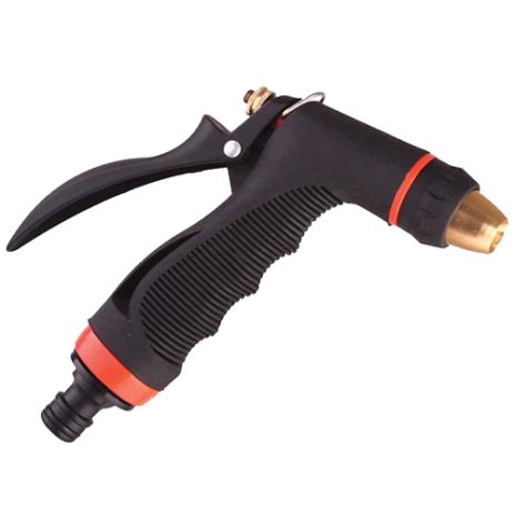 Латунь пістолет поливальний металевий прорезинений струйний регульований АР 2004 Aquapulse латунний