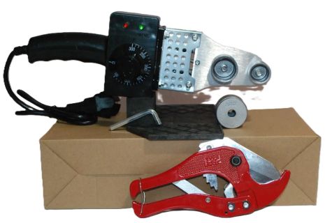 Паяльник для пластиковых труб и фитингов 20 25 32мм Паяльник для полипропиленовых труб и фитингов с ножницами