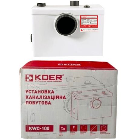 Каналізаційна установка сололіфт sololift KOER KWC-100 SOLOLIFT2 соло ліфт solo lift з виходом під унітаз Каналізаційна установка сололіфт sololift KOER KWC-100 SOLOLIFT2 соло ліфт solo lift з виходом під унітаз