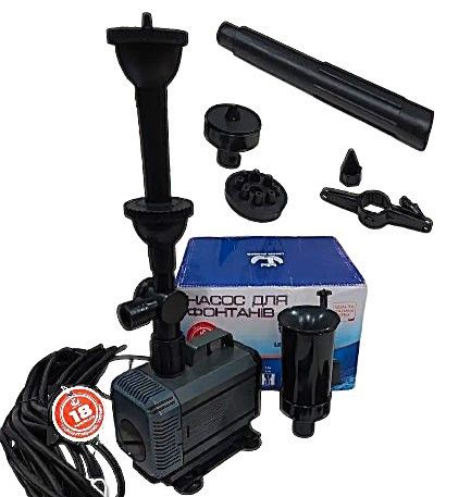 Насос для ставку, водойми, фонтанів та водоспадів Lider HQB-3503 euroaqua 85 Вт підйом 3.5 м, 5 насадок Насос для ставку, водойми, фонтанів та водоспадів Lider HQB-3503 euroaqua 85 Вт підйом 3.5 м, 5 насадок