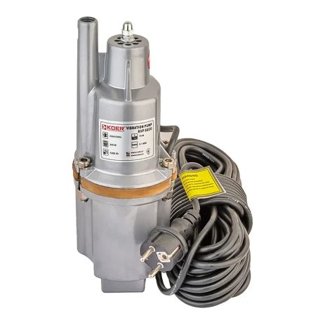 Вібраційний насос з мідною обмоткою Koer KVP 60/20 для свердловини колодязя одноклапанний з верхнім забором 20м кабель Вібраційний насос з мідною обмоткою Koer KVP 60/20 для свердловини колодязя одноклапанний з верхнім забором 20м кабель