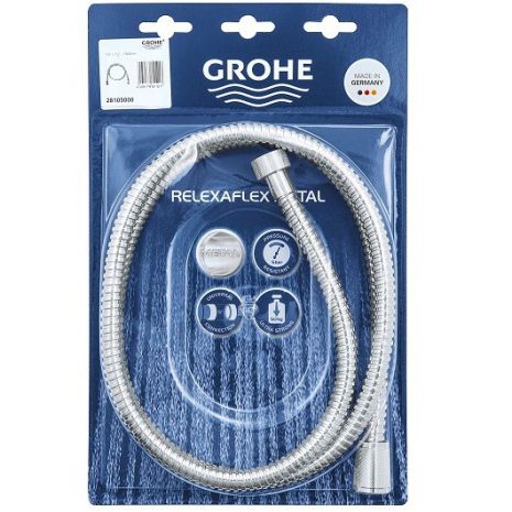 Шланг для душу Grohe (Німеччина) 1,5м душовий шланг посилений не перекручується не заламується