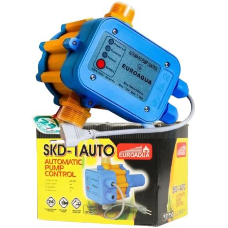 Автоматика электронная для насоса EUROAQUA SKD-1 AUTO с автоматическим перезапуском и защитой от сухого хода прессконтроль
