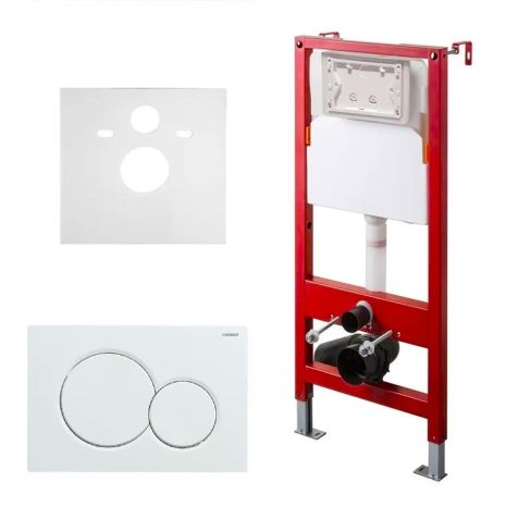 Інсталяція для унітазу кнопка біла типу Rapid SL установка для підвісного унітазу прихованого монтажу