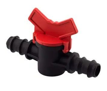 Кран з'єднувальний для крапельної трубки 16 мм трубка-трубка (фітинг для монтажу крапельного поливу)