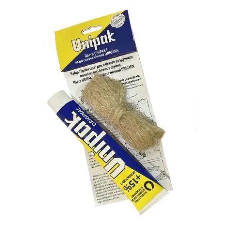 UNIPAK Різьбовий герметик Уніпак + пакля. Паста сантехнічна