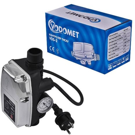 Автоматика електронна з манометром бріо BRIO VODOMET VDS-2 (Словенія) із захистом від сухого ходу пресконтроль для насосу Автоматика електронна з манометром бріо BRIO VODOMET VDS-2 (Словенія) із захистом від сухого ходу пресконтроль для насосу