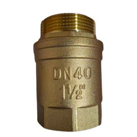 Клапан зворотний латунний на байпас 40 ВЗ 1-1/2" кульовий на опалення внутрішня зовнішня Клапан зворотний латунний на байпас 40 ВЗ 1-1/2" кульовий на опалення внутрішня зовнішня