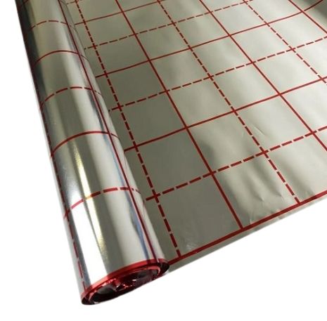 Плівка фольгована з розміткою теплоізол підложка з розміткою для теплої підлоги 50м рулон Плівка фольгована з розміткою теплоізол підложка з розміткою для теплої підлоги 50м рулон