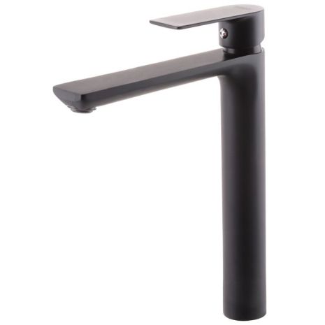 Змішувач для умивальника високий чорний Alex high black