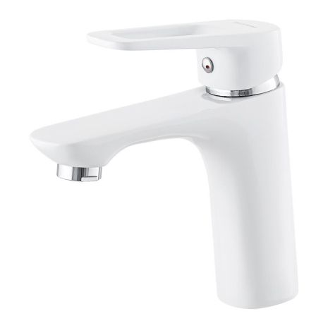 Змішувач для умивальника білий NEVADA MIXXUS WHITE