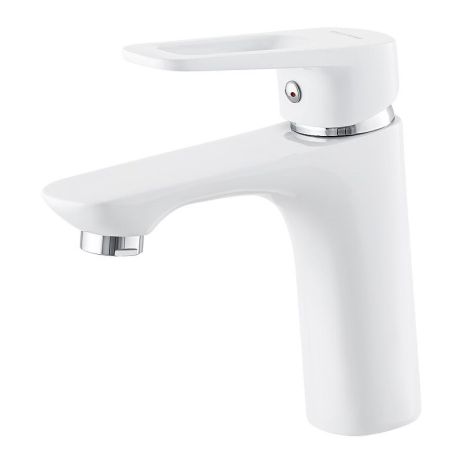 Змішувач для умивальника білий NEVADA MIXXUS WHITE